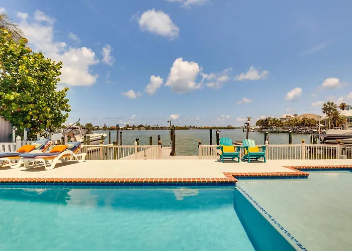Waterfront Getaway W/ Pool & Dock - Walk To Beach!