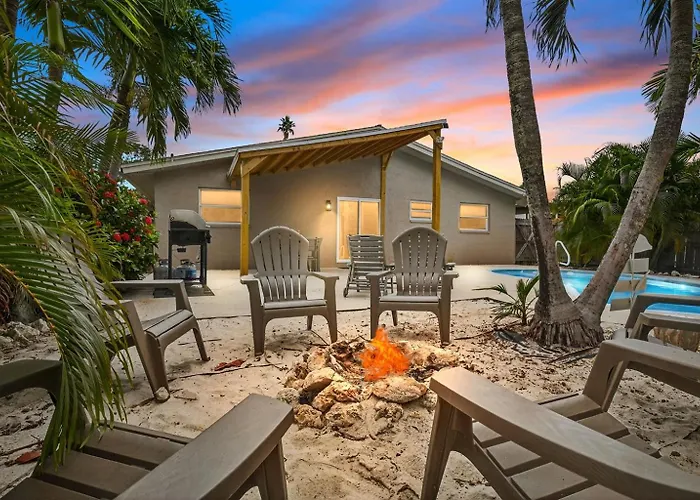 Tropical Yardheated Poolfirepitgame Roombeach