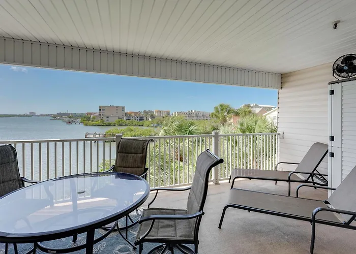 Large Balcony & Water Views: Indian Shores Condo!