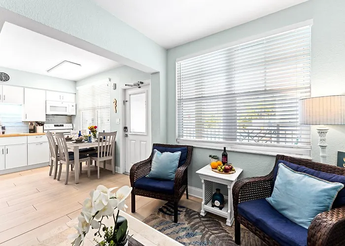 2Br Ground Floor Beach Condo + Heated Pool Access! ➠ Clearwater Beach Suites #106